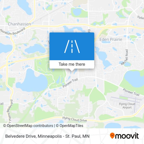 Mapa de Belvedere Drive