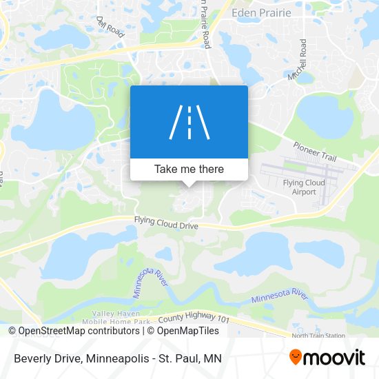 Beverly Drive map