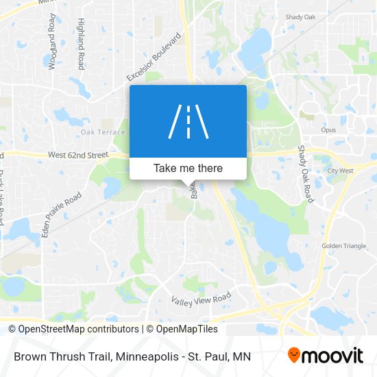 Mapa de Brown Thrush Trail