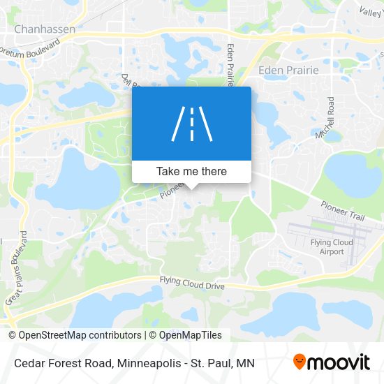 Cedar Forest Road map