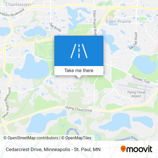 Cedarcrest Drive map