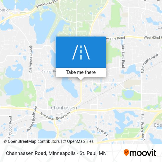 Chanhassen Road map