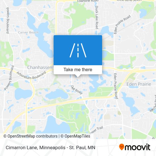 Cimarron Lane map