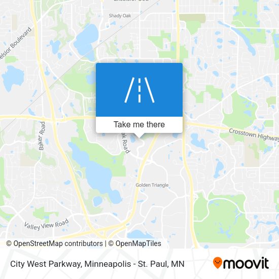 Mapa de City West Parkway