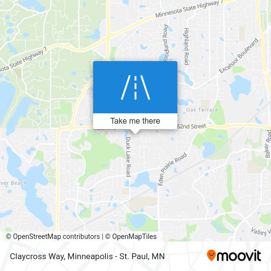 Claycross Way map