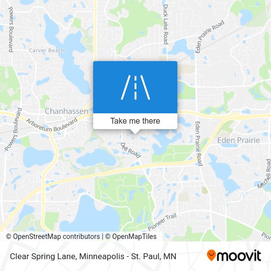 Clear Spring Lane map
