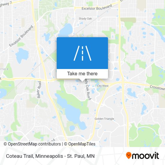 Coteau Trail map