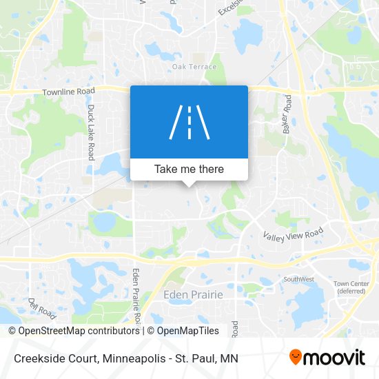 Mapa de Creekside Court