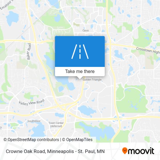 Crowne Oak Road map