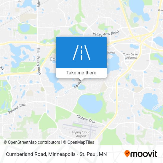 Cumberland Road map