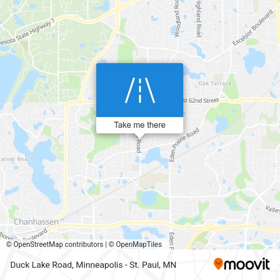 Duck Lake Road map