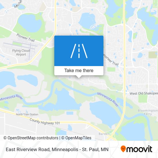 East Riverview Road map