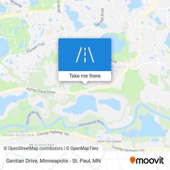 Gentian Drive map