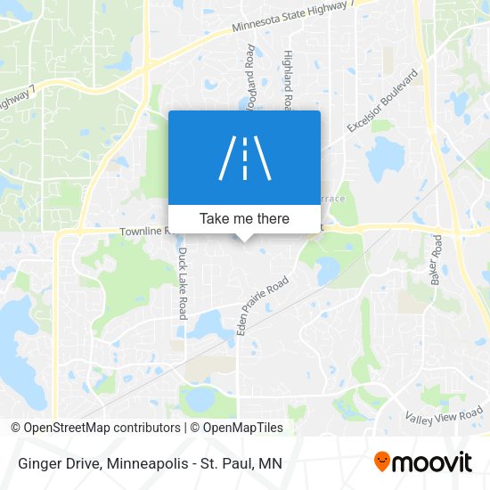 Ginger Drive map
