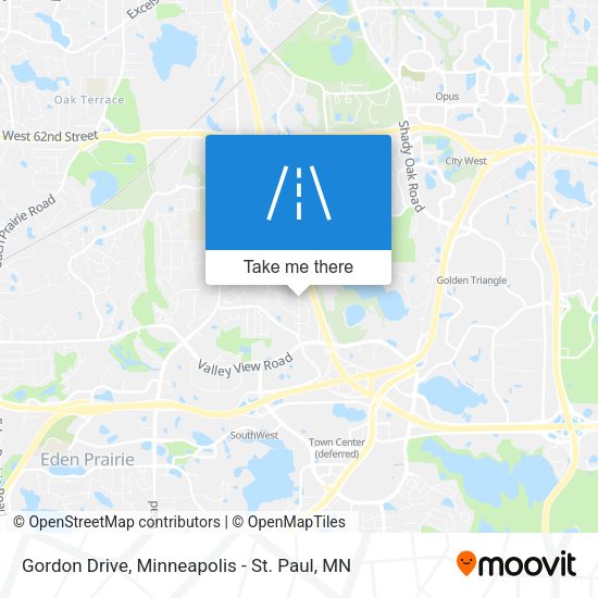 Gordon Drive map
