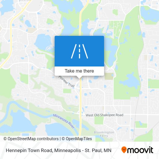Hennepin Town Road map