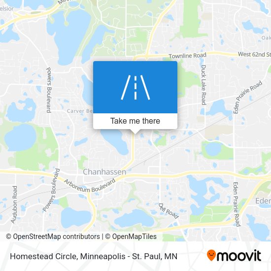 Homestead Circle map