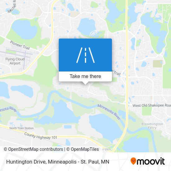 Huntington Drive map