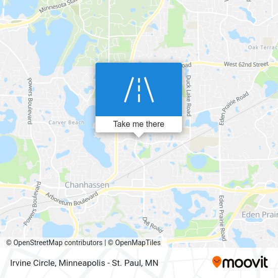 Mapa de Irvine Circle