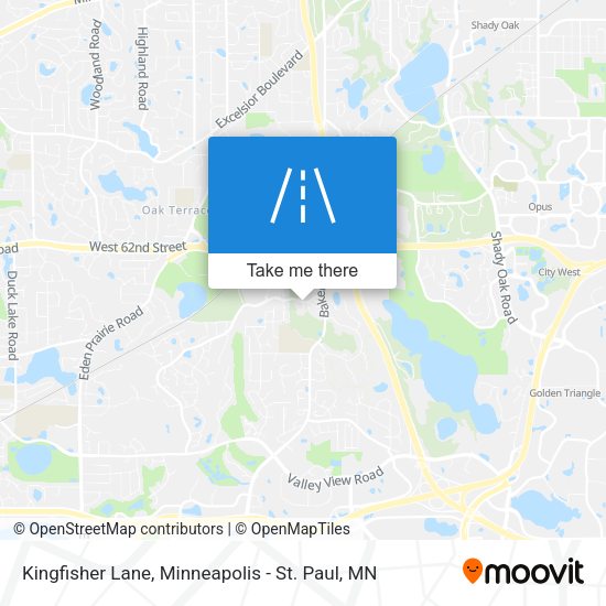 Mapa de Kingfisher Lane
