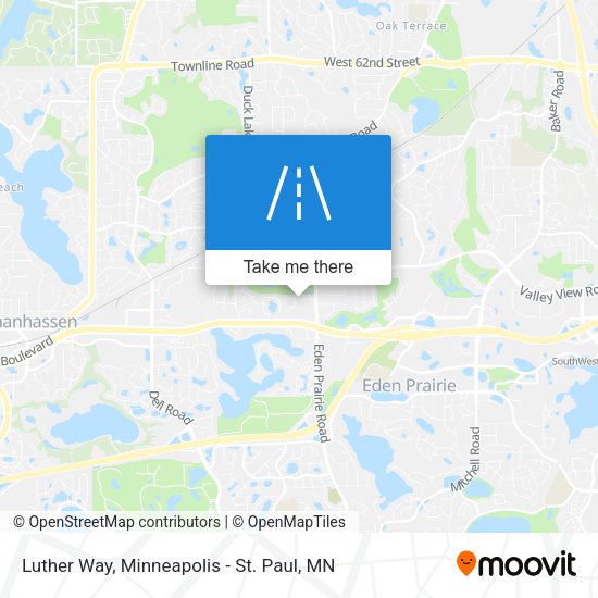Luther Way map