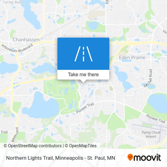 Mapa de Northern Lights Trail