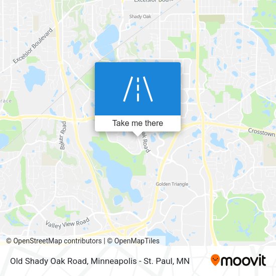 Old Shady Oak Road map