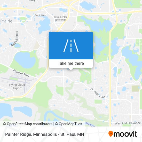 Painter Ridge map