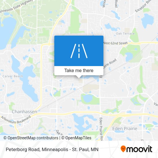 Peterborg Road map