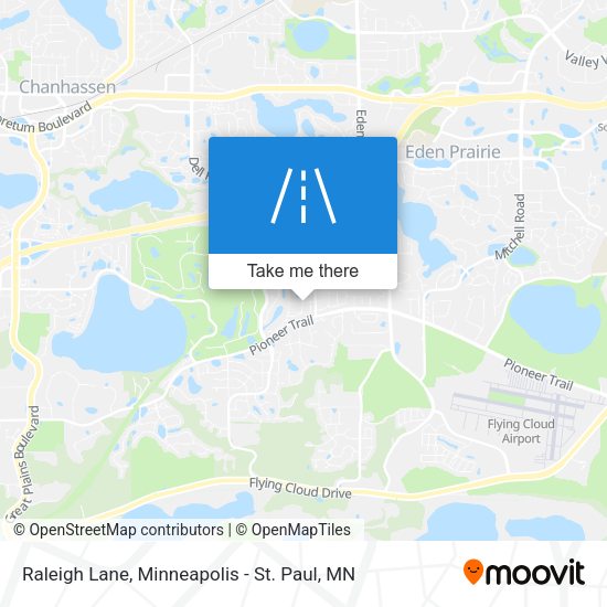 Raleigh Lane map