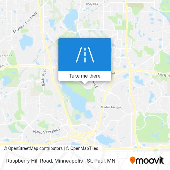 Raspberry Hill Road map