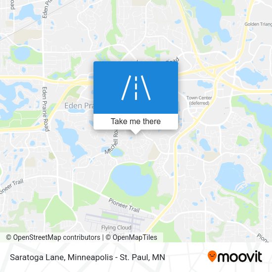 Saratoga Lane map