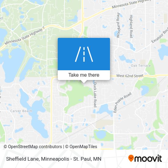 Sheffield Lane map