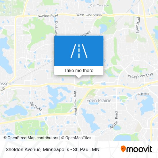 Sheldon Avenue map
