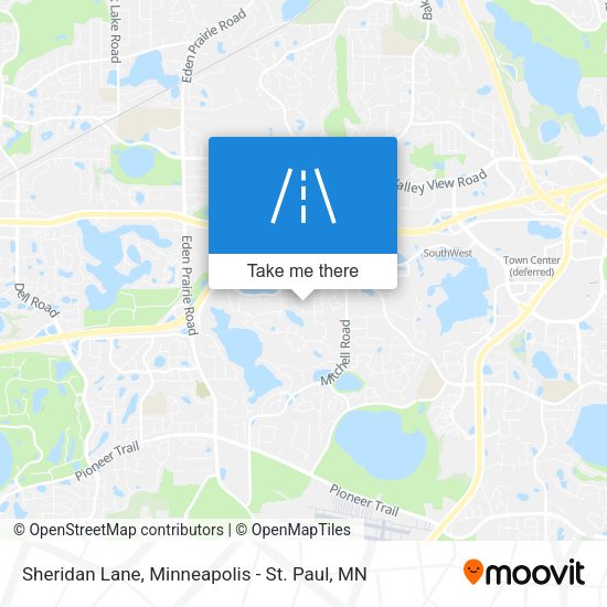 Sheridan Lane map