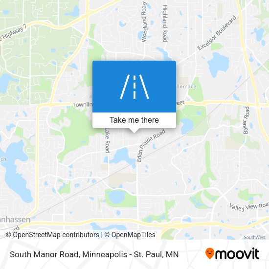 South Manor Road map