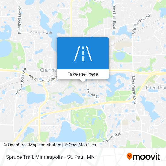 Spruce Trail map