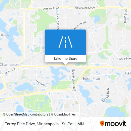 Terrey Pine Drive map