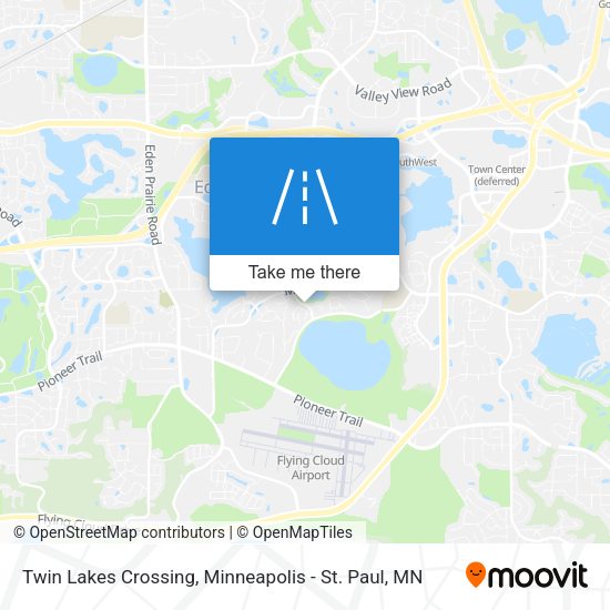 Twin Lakes Crossing map
