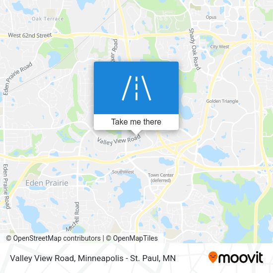 Valley View Road map