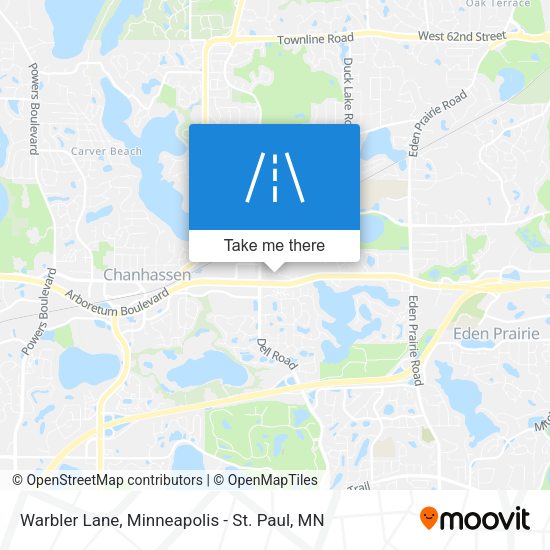 Warbler Lane map