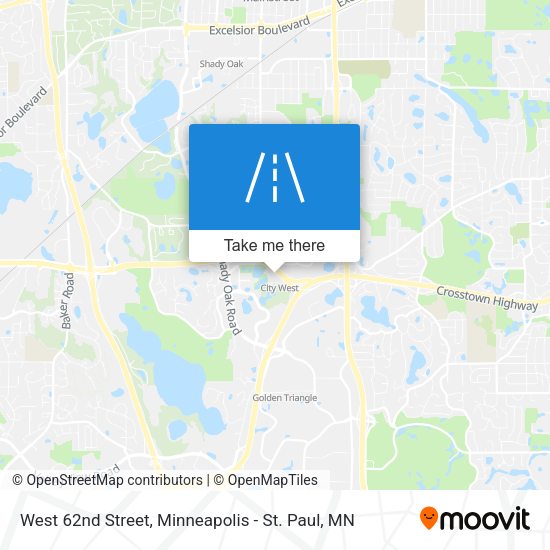 West 62nd Street map