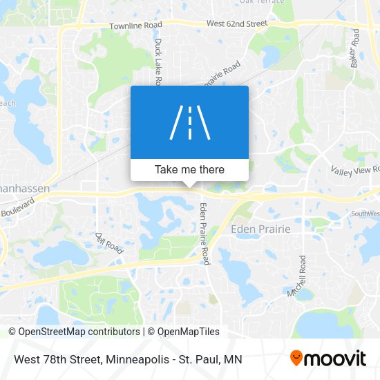 Mapa de West 78th Street