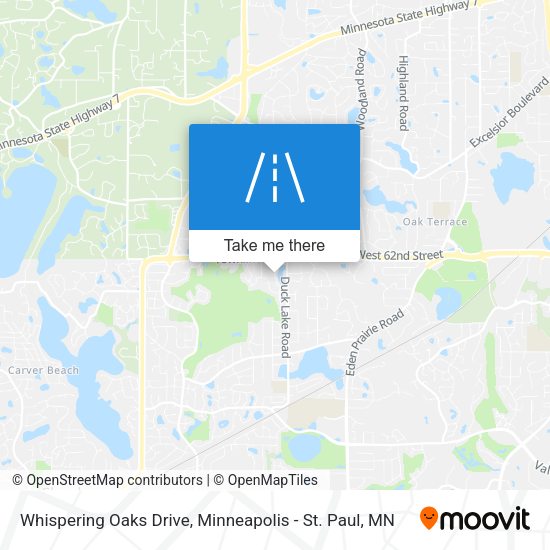 Mapa de Whispering Oaks Drive