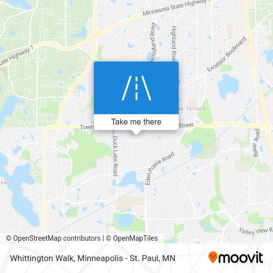Mapa de Whittington Walk