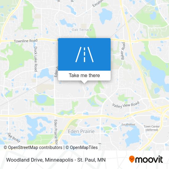 Mapa de Woodland Drive