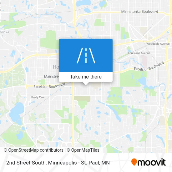 2nd Street South map
