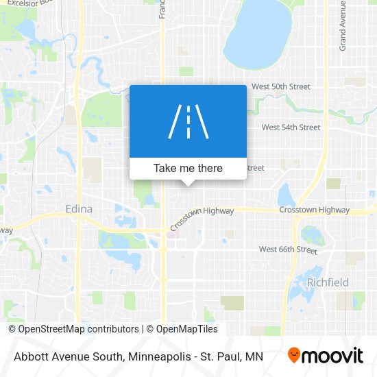 Abbott Avenue South map