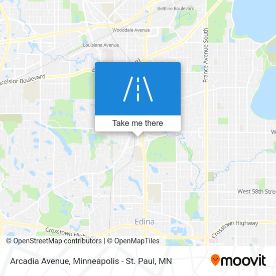 Arcadia Avenue map