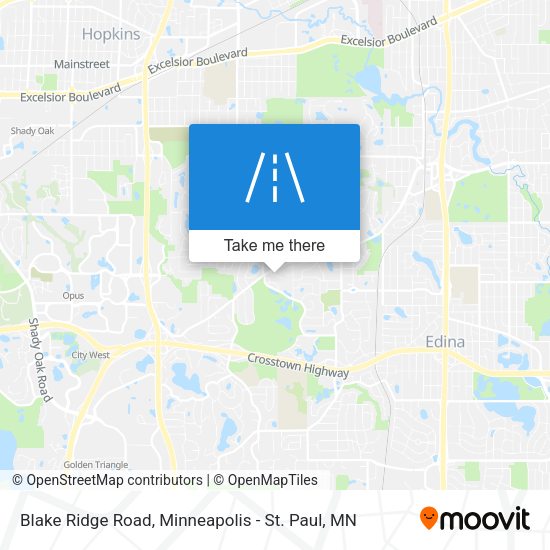 Blake Ridge Road map
